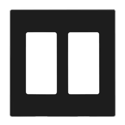 Screwless wall plate 2-Gang, White