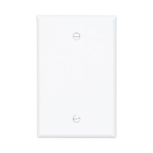 Eaton 1-Gang 1-Pack Black/white Blank Midsize Wall Plate PJ13BK/PJ13W