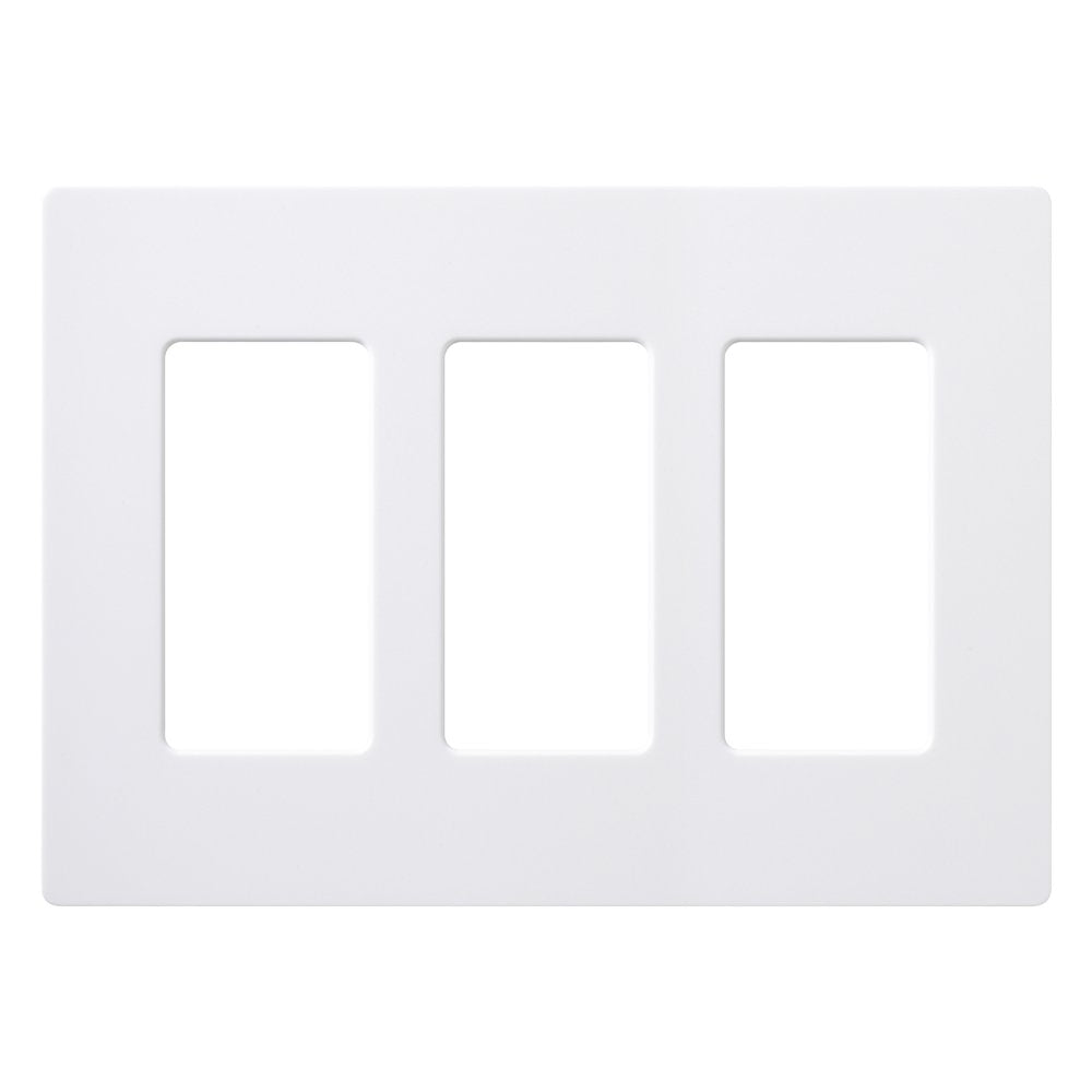 3-Gang Decorator screwless wallplate