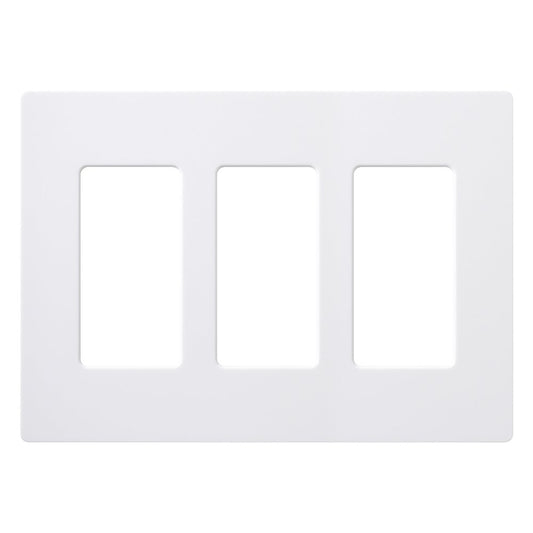 3-Gang Decorator screwless wallplate